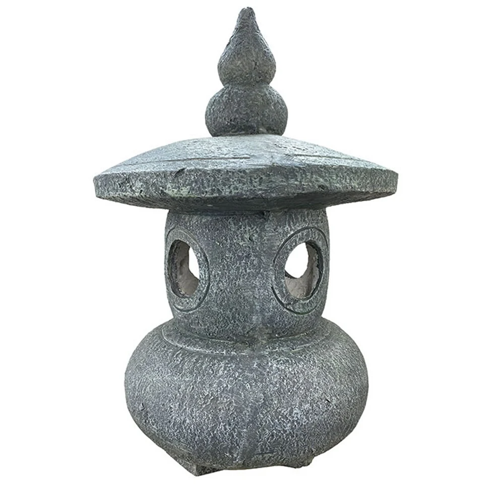 Solárny čínsky štýl starožitný kameň pagoda vonkajšia socha Buddha zen socha dekora