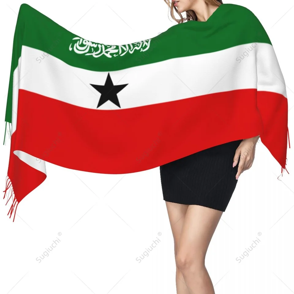 Somaliland vlajka šatka pašmina teplé šatky šál šál hidžáb jar zimný multifunkčný unisex