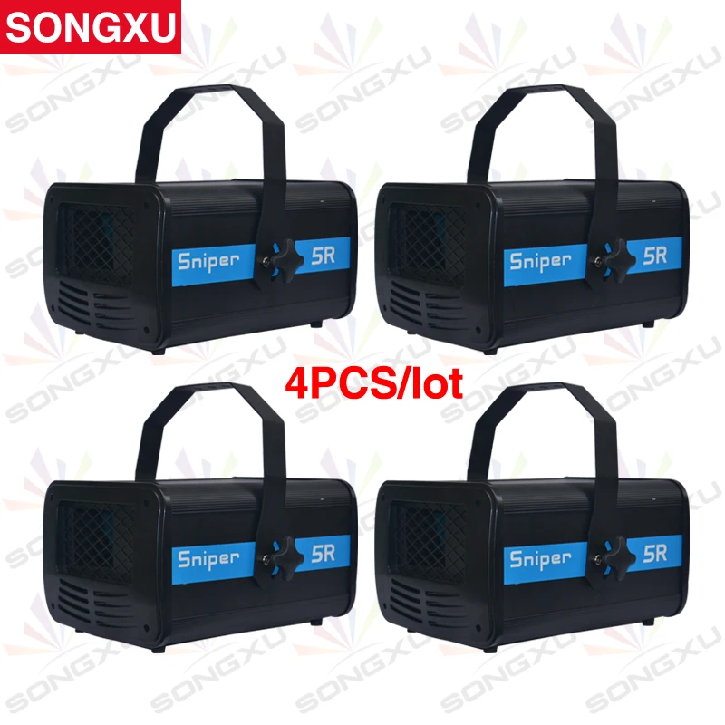 SongXu 4pcs/Lot Najnovší ostreľovač 5R Strobe Disco Light Light Svetlo Light Zoom Funkcia/SX-EL009
