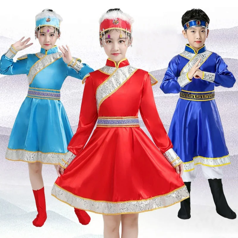 Songyuexia Children Rusko Nation Performance Oblečenie moderné scénické kostýmy detská princezná sukňa Party Dance šaty