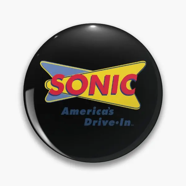 Sonic Drive in Soft Button Pin Collar Cartoon Decor