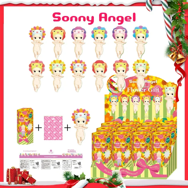 Sonny Angel Blind Box Angel Flower Darčeky anime figúrky ozdoby bábiky vianočné darčekové plošiny Ornament vianočná hračka Doll