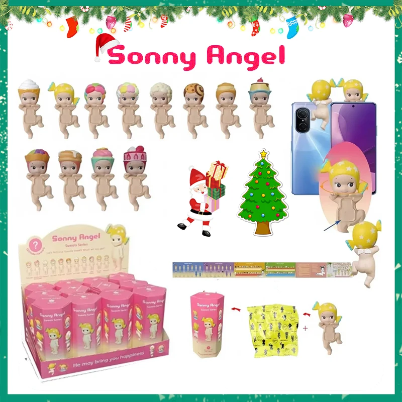 Sonny Angel Blind Box Candy Lift Toy Angel Angel Cute Tajomy Prekvapenie Toy Anime Model Mini Doll Fan Fan Kids Telefón vianočné darčeky