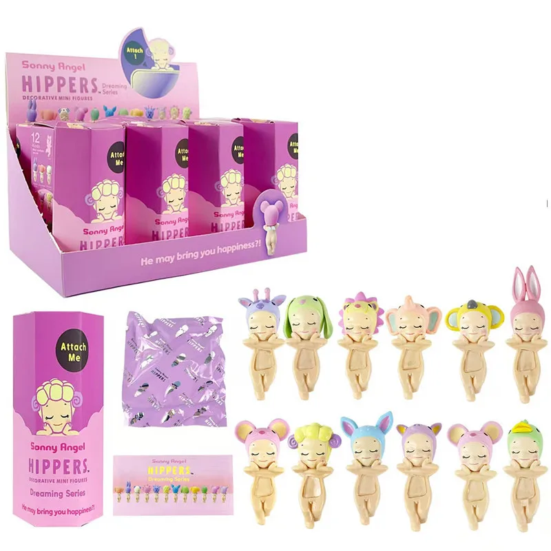 Sonny Angel Hippers Animal Blind Box Series Liečba mobilný telefón Mobilný telefón Ozdoby Knedlá Detské hračky vianočný darček