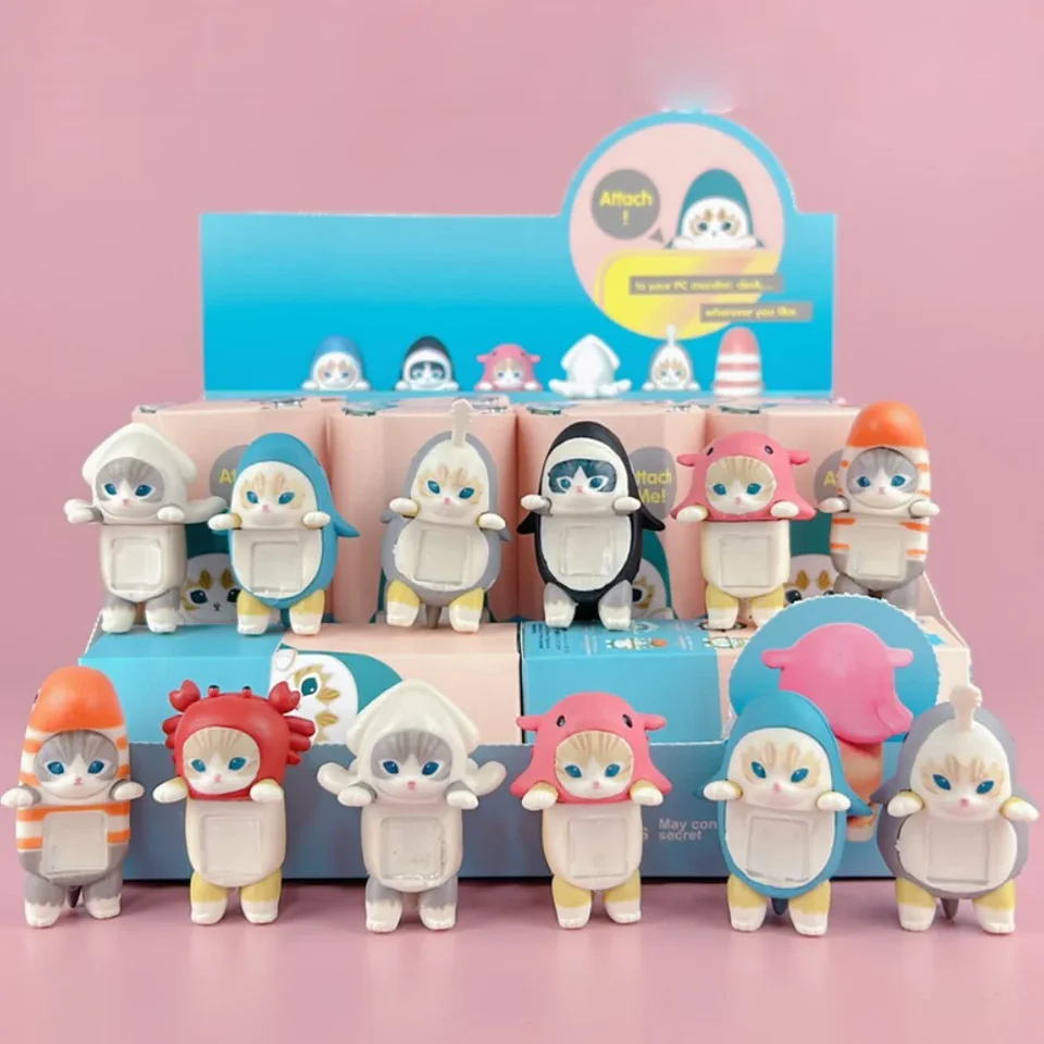 Sonny Angel Mofusand Cats Blind Box Hippers Action Figures roztomilý tajomný hračkár