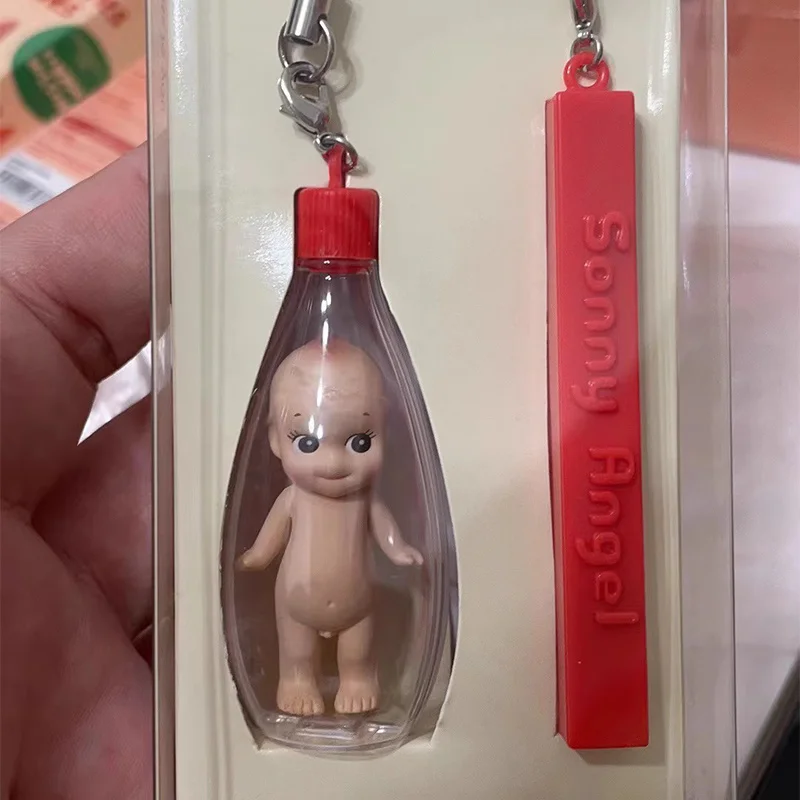 Sonny Angel pozerajúca sa back séria 20. výročie Canvas Bag Keychain Trendy Play Cure vozidlo Mobilný telefón Dimorácie Darčekové hračky