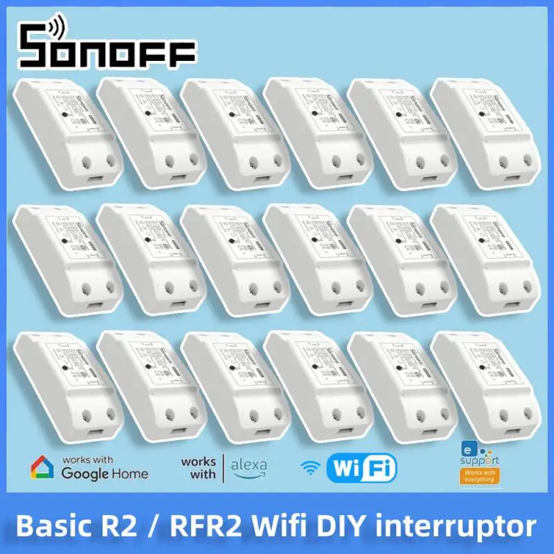 SONOFF BASICR2 RFR2 ETL WIFI DIY SMART SWITCH MOUDLE MOUDLE APP DISTATE OVLÁDANIE SMING SWINT SMART HOME Pracuje s Alexa Google HOME