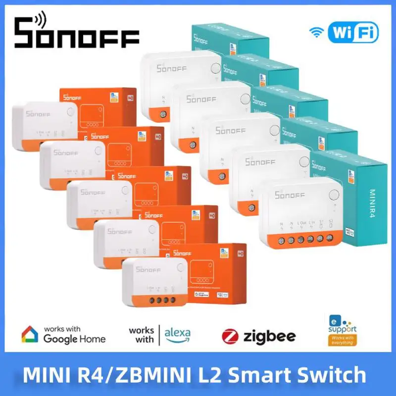 Sonoff Mini R4 /Zbmini L2 Smart ZigBee /WiFi Switch Obojsmerne ovládanie inteligentný dom pracuje s Alexa Google Home Yandex Alice Smartthi