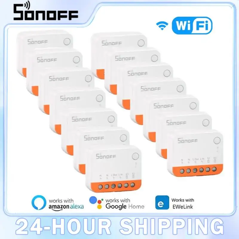 Sonoff Minir4 WiFi Smart Switch 2 Way Control Mini Extreme Smart Home Relay Support R5 S-Mate hlas cez Alexa Google Home