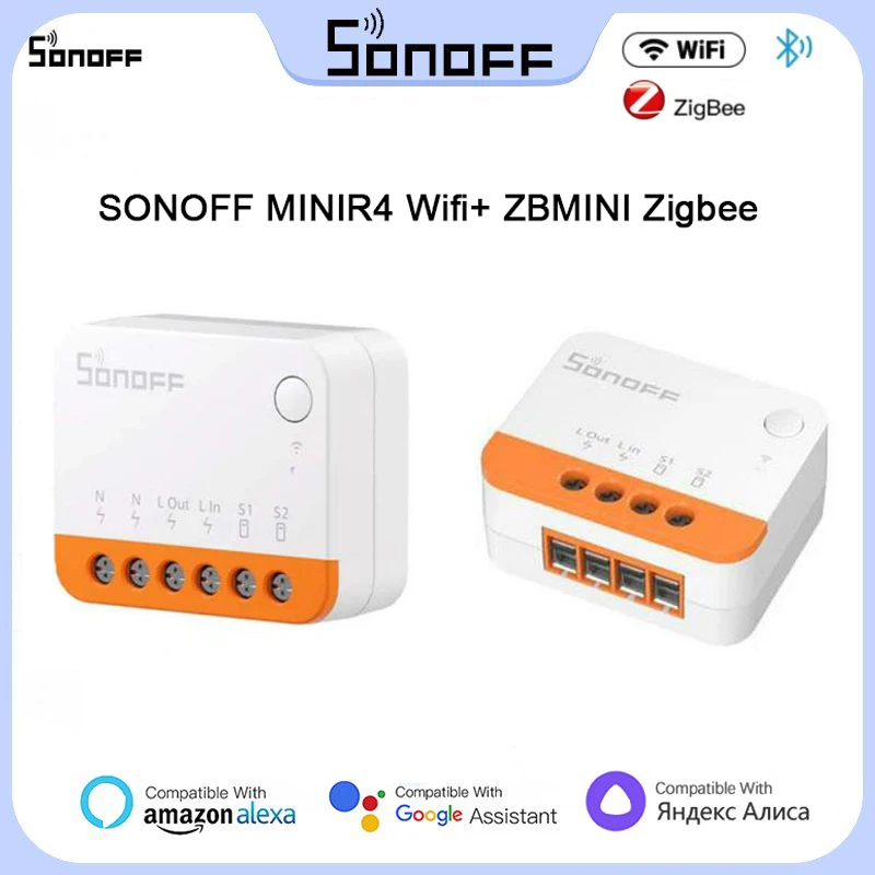 Sonoff Minir4 Zbmini Extreme Wi-Fi/Zigbee Mini Smart Switch Ewelink App App diaľkové ovládacie prvky RELATH RELET SMART SMINT