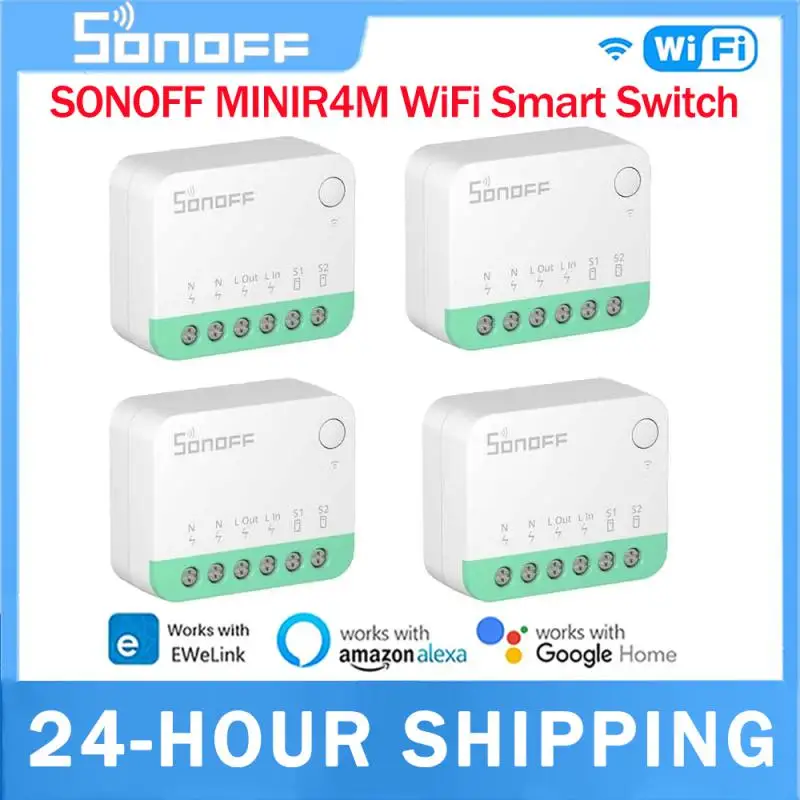 Sonoff Minir4m Mini Extreme WiFi Smart Home Switch 1-8ks Detach Relay Matter cez Ewelink hlasové ovládanie Alexa Google Home