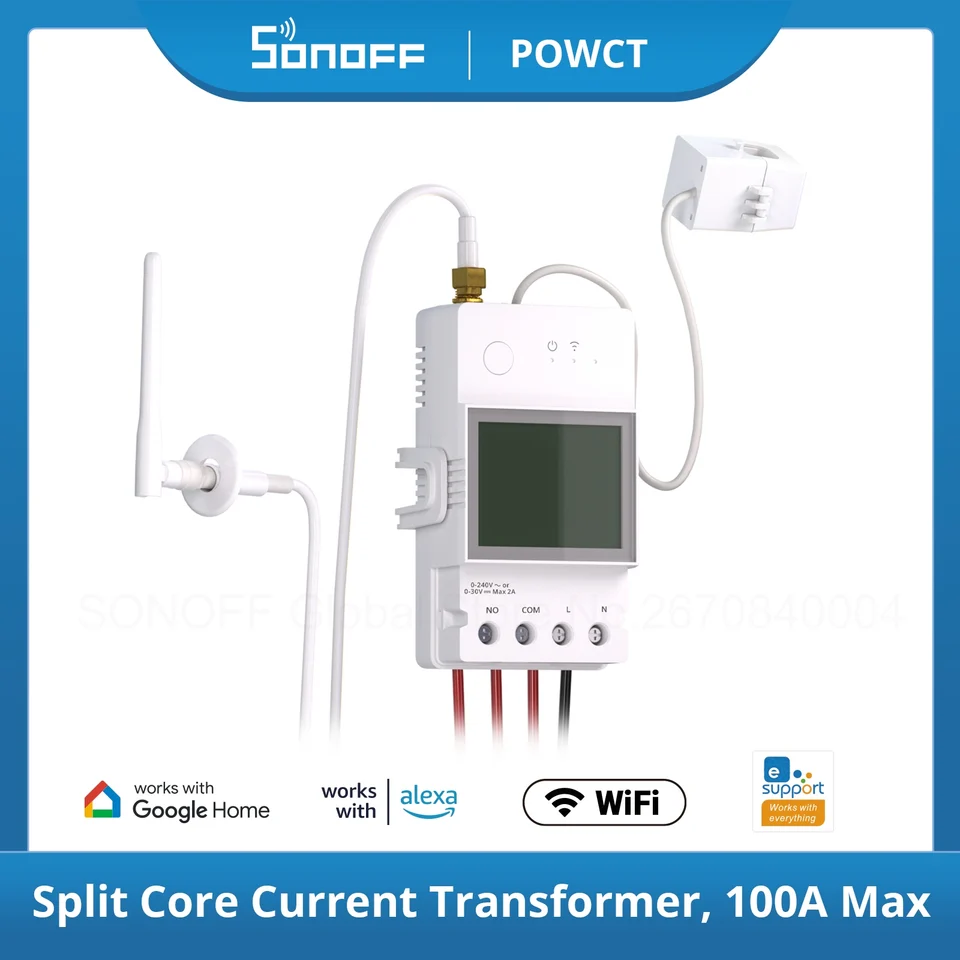 Sonoff Powct Ring Smart Power Meter Transformátor DETECTION SPOLOČNOSŤ SPOLOČNOSŤ STAVY STRÁNKY ENERGIE VIA
