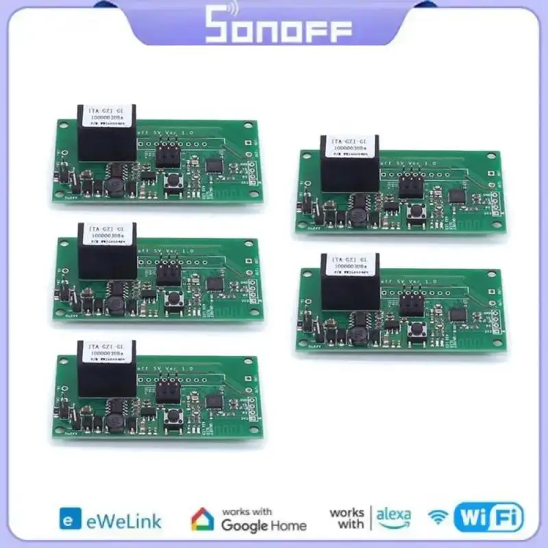 Sonoff SV WiFi Smart Switch Schakelaar Relé 5-24V Spínač bezpečného napätia Ewelink App Home Modul Podpora Alexa, Google Home Nest