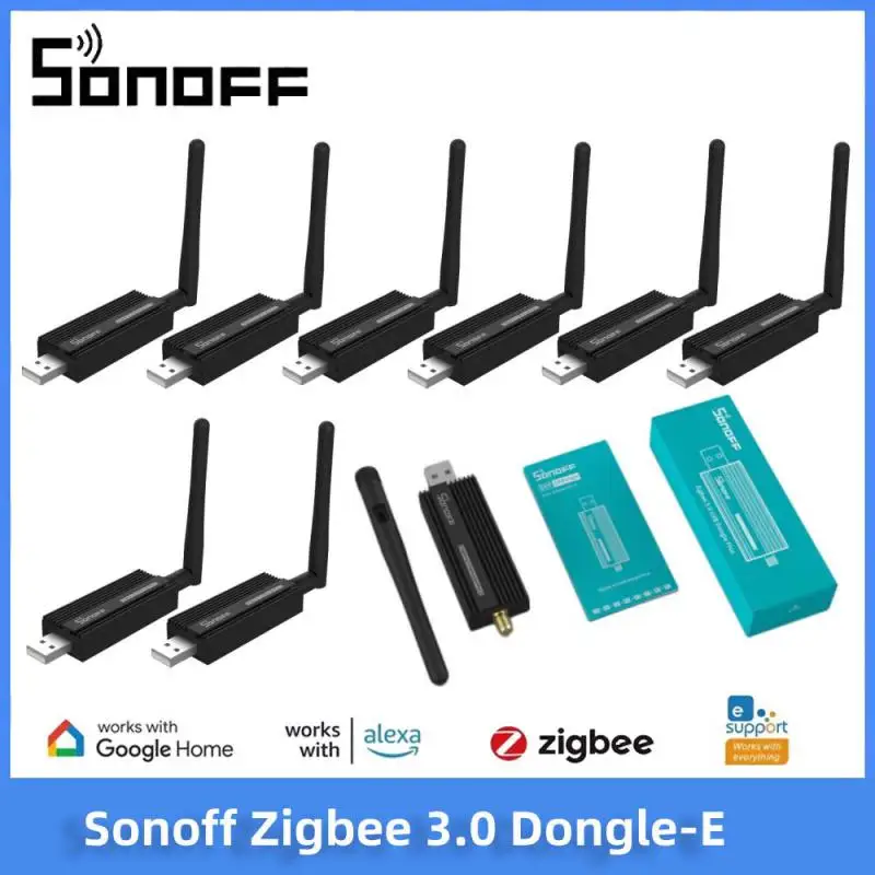 Sonoff Zigbee 3.0 USB Dongle Plus E Wireless Zigbee Gateway USB Interface Capture Efr32mg21 Alexa Google Home Voice Control