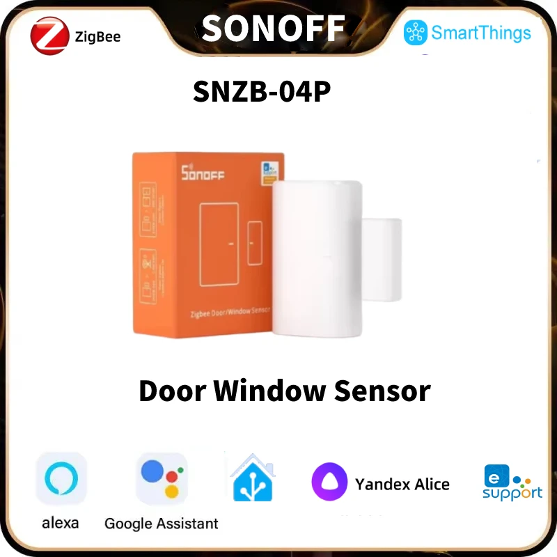 Sonoff Zigbee Smart Dverne Sensor Sensor SNZB-04P 5-ročná výdrž batérie cez Ewelink Alexa Google Home Assistant SmartThings Alice Alice