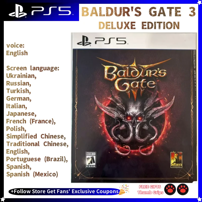 Sony PlayStatio5 PS5 Originálna nová hra CD CD Baldur's Gate 3 Deluxe Edition PlayStation5 Game Card Sony PS5 Games Baldur's Gate 3