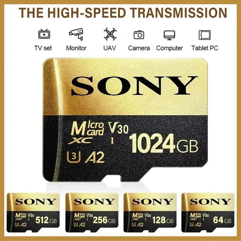 Sony Ultra Micro SD/TF 1TB Flash Pamäťová karta 128 GB 256GB 1TB 512 GB Micro SD karta 32 64 128 GB MicrosD Dropshipping for Phone pre telefón