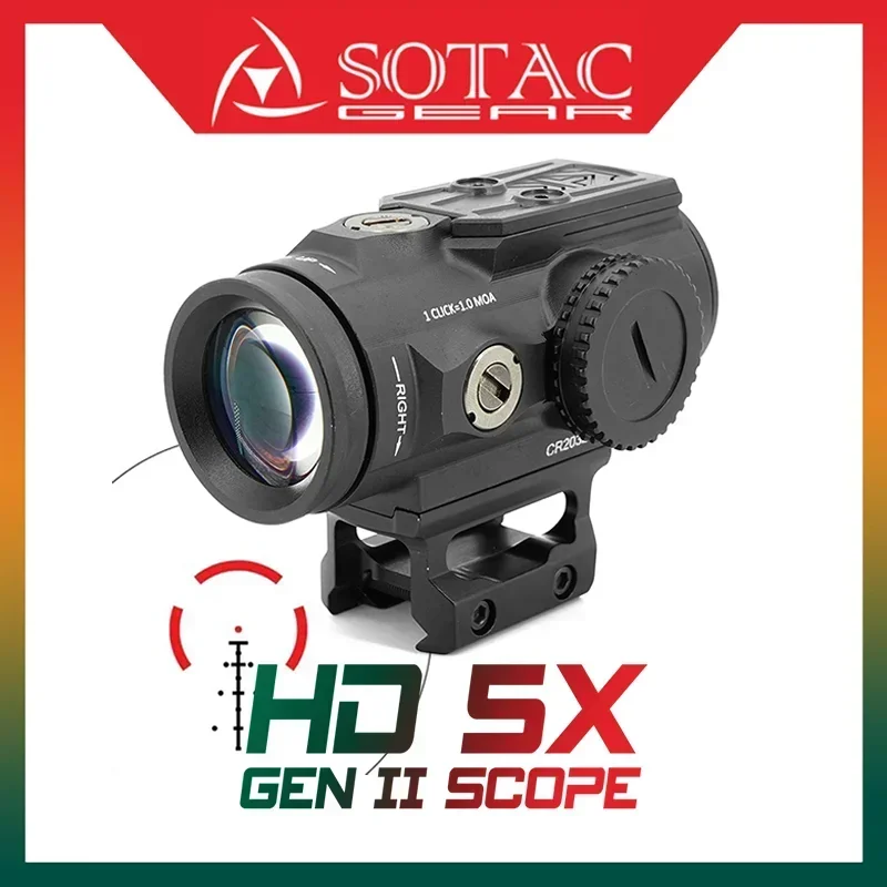 SOTAC Gear Tactical HD Gen II 5x Prism RACON 5.56