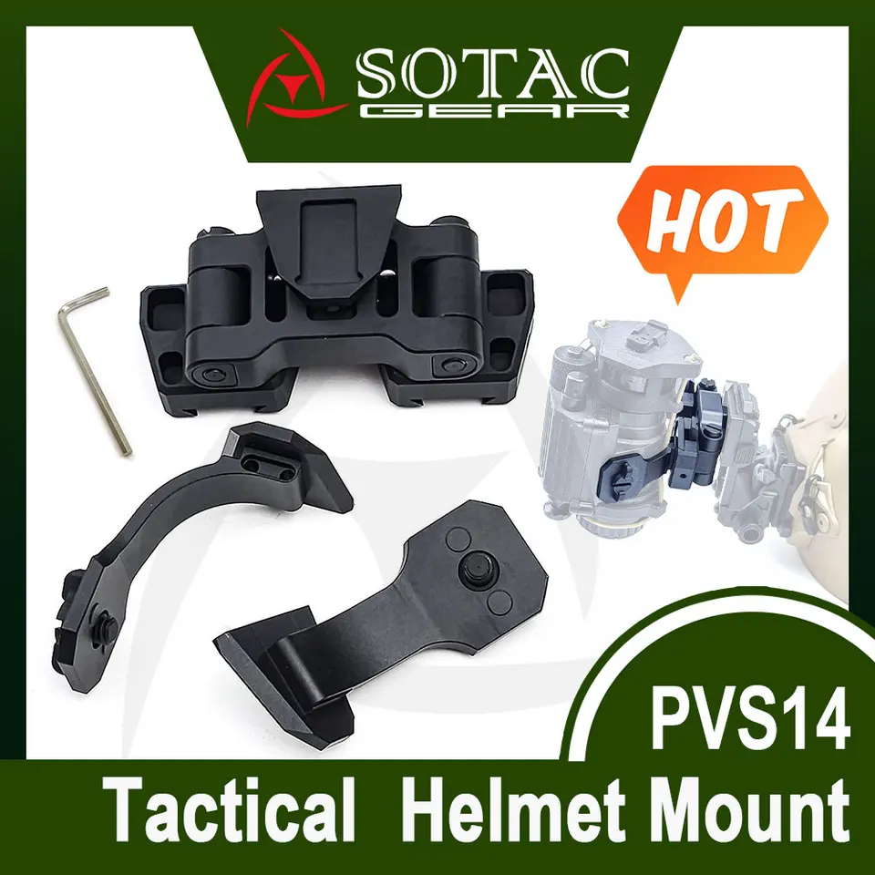 SOTAC Tactical Metal J Arm NVG Mount Mount Mount Kit pre dvojité PVS-14 nočné videnie most držiak binokulárny adaptér príslušenstvo