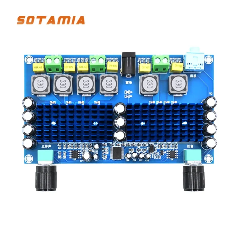 SOTAMIA 2.1 Subwoofer zosilňovacia doska TPA3116D2 DIGITÁLNE VÝKONNÝ Zosilňovač duálny kanál Sound AmplificAdor Reproduktor domáci kino DIY