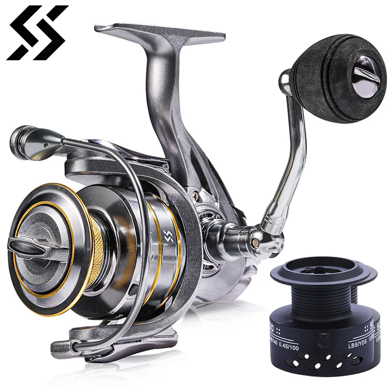 Sougayilang All Metal Cool Spolning Reel 13+1BB Dvojitá cievka Fishing navijak 8 kg max