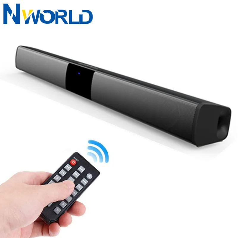 Soundbar TV Prenosný Bluetooth kompatibilný reproduktor zvukový bar bezdrôtový stĺpec Hudba domáce kina zvukový systém RCA Aux pre televízor