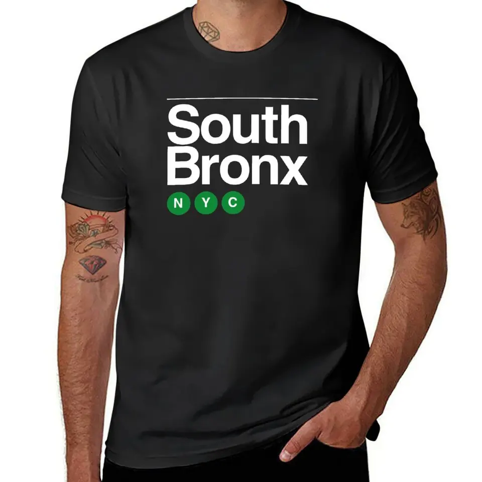 South Bronx Tričko s rýchlym sušením Prispôsobené nadmerné pánske košele