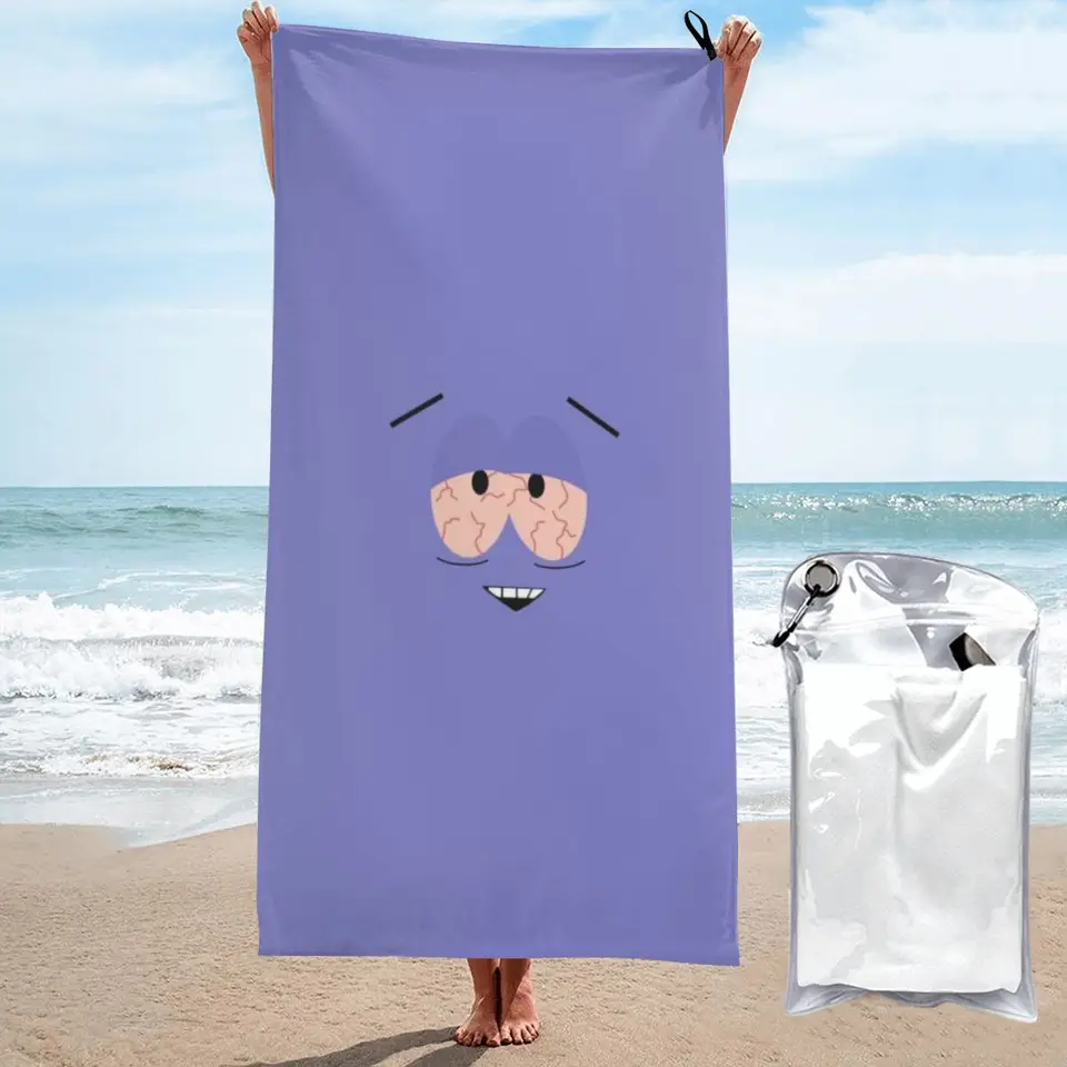 South Park Toallin Beach Towel Poncho Pathing Uteráky pokrytie rýchleho suchého piesku zadarmo jogy kúpeľné telocvične bazén