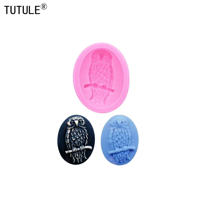 sovy živici ílová položka šperkov Kvapkajúca silikónová forma DIY OWLS Príslušenstvo Kľúčenka Silikónová forma sovy čokolády Fondant Cake Form