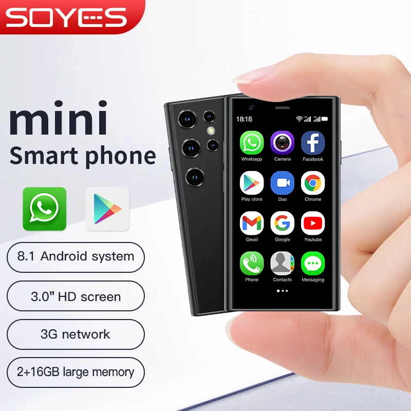 SOYES S23 MINI 3,0-palcový displej Mini smartfón 16 GB HD fotoaparát duálne SIM duálne pohotovostné štvorjadr