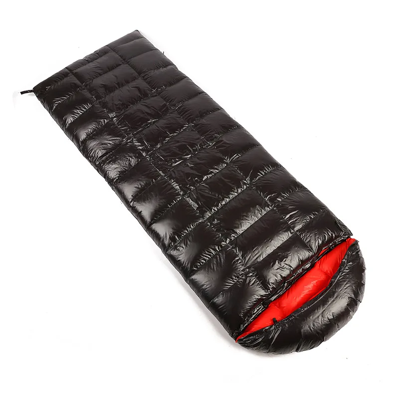 Spacák z múmie na batohovanie, kemping, nepremokavá prenosná spacáčka, zips pre 2 osoby spacák
