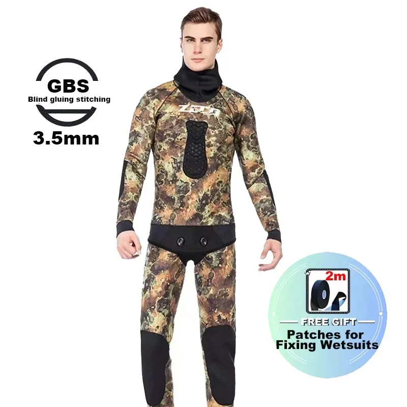 Spearfishing Open Cell s kapucňou neopietateľa XS - 4xl 3,5 mm 5 mm 7 mm cr Neoprén slepý švaj