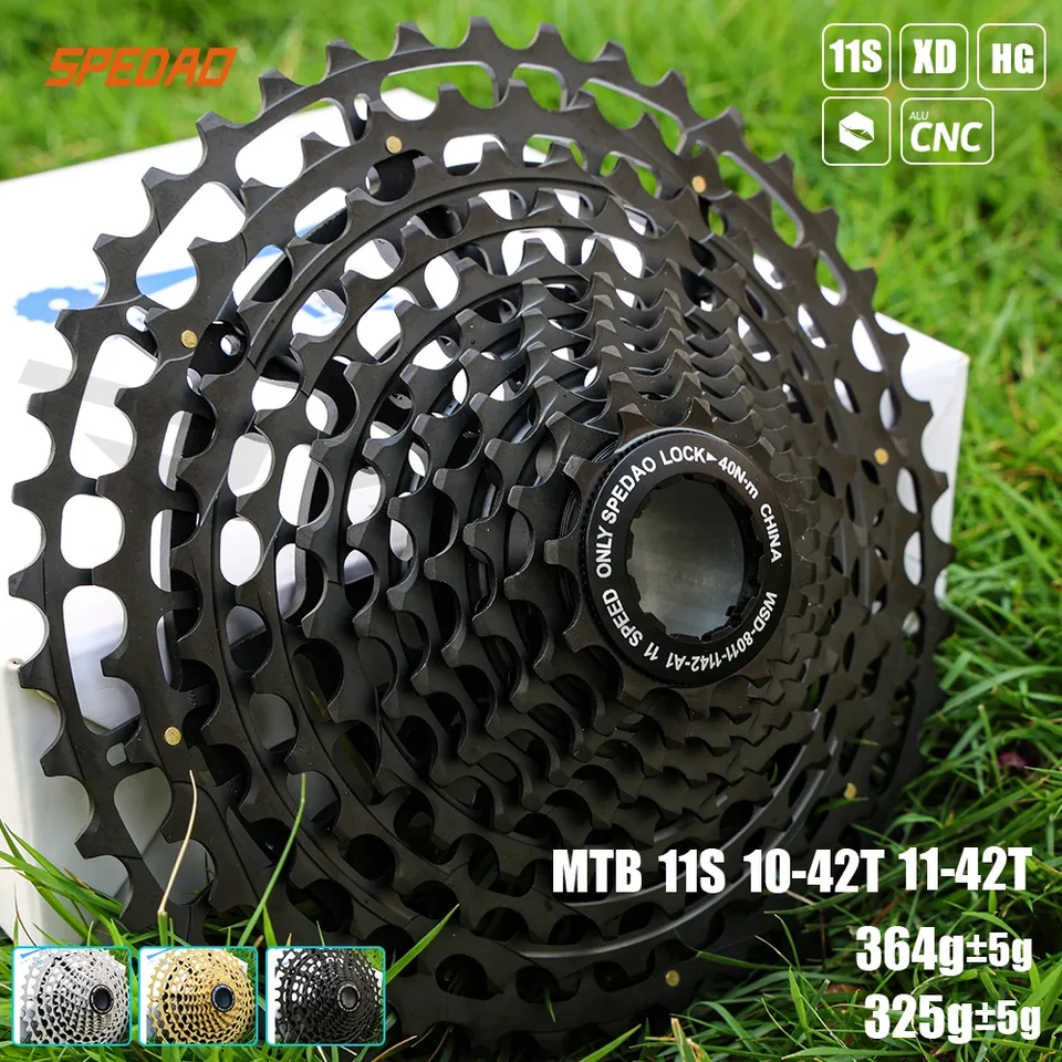 Spedao 10-42T 11-12 11 11Speed ​​Bicycle Cassette 11S Mountain Rekeplet XD Hg Cassette 11V MTB Bike Freeewheel 11V K7 pre SX NX GX