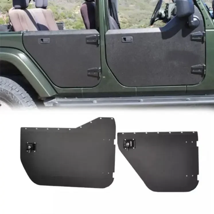 Spedking Vysoko kvalitné 2/4 hliníkové polovičné dvere so zrkadlami pre Jeep Wrangler JK