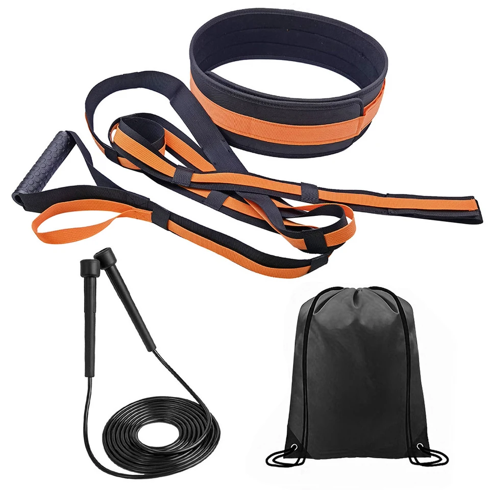 Speed ​​Training Kit s výcvikom pre výcvik lana, výcvikový odporový pás pre futbalovú futbalovú mládež pre futbalovú mládež pre futbalu
