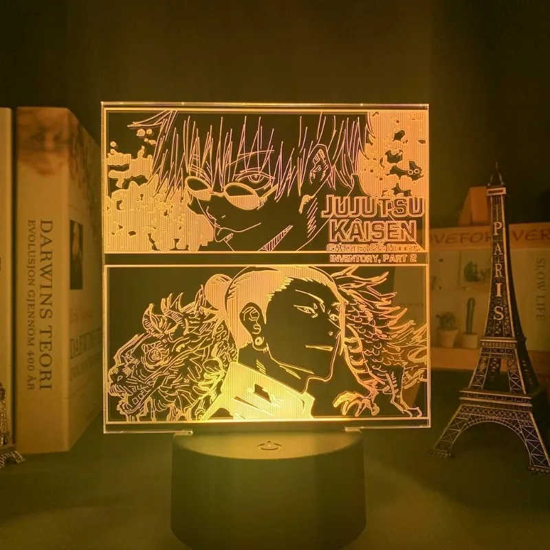 Spell Return Gojo Satoru 3D Night Light Animácia Animácia Periférna stolná plocha Kreatívne ozdoby ako darček k narodeninám pre spolužiakov