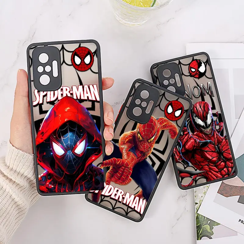 Sperman Marvel Venom Telefón puzdro pre Redmi Note 12S 8 9 10 11 12 Pro Plus 5G Redmi 7a 8a 9a 9c 10c Cover 9Pro Matte Clear Fundas