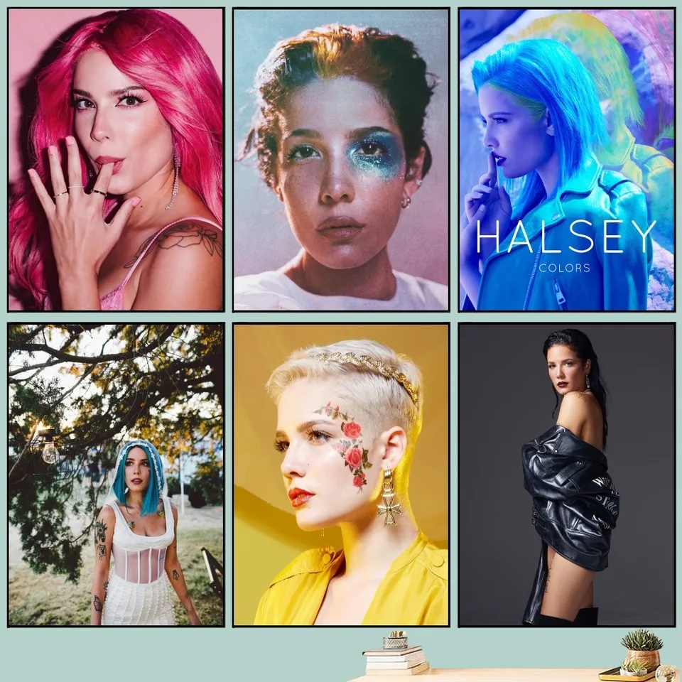 Spevák h-halsey plagát DIY Vintage Movie Plagát nástenné maľby maľba Nálepky