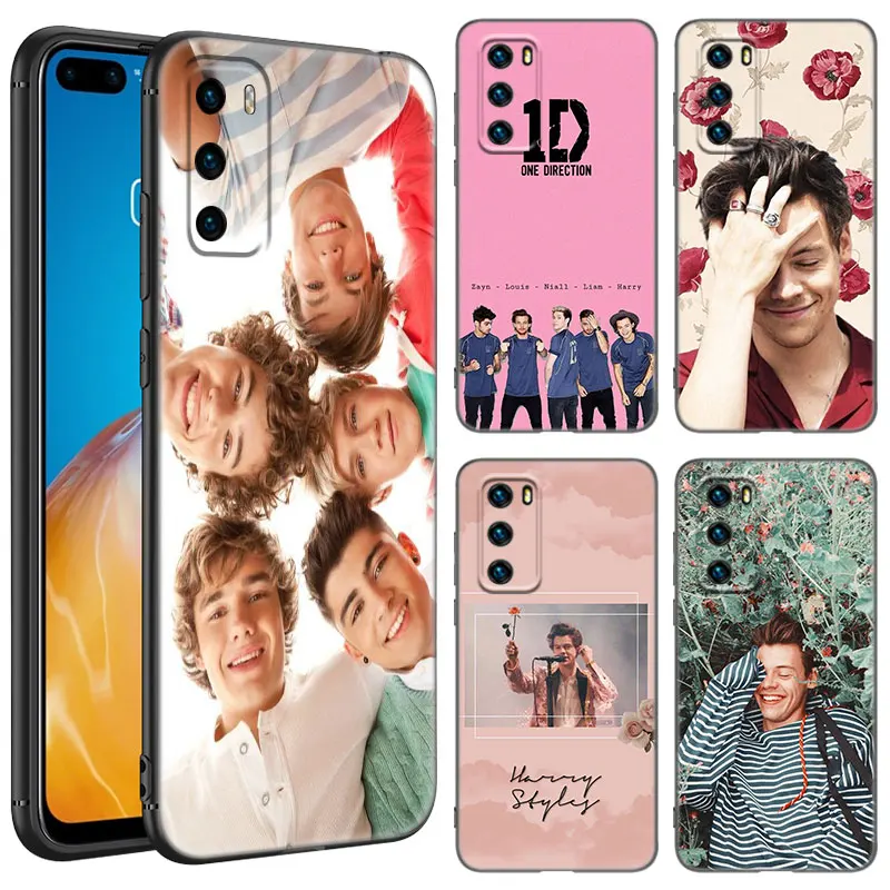Spevák H-Harry S-Styles Black Telefón puzdro pre Huawei P10 P20 P30 P30 P40 Lite P50 P60 ART P50E P SMART Z 2018 2020 2021 PRO 2019