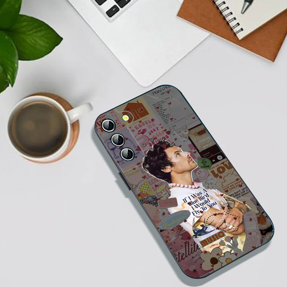 Spevák H-Harry S-Styles Puzdro pre Samsung Galaxy A52 A12 A51 S21 Edge S22ultra S23 S24 S20Lite Plus Ultra Black Cover