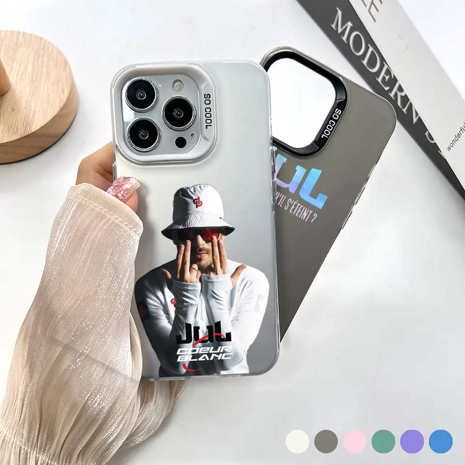 Spevák Jul Rapper Telefón pre Apple iPhone 14 15 16 13 12 11 Pro 7 8 Plus x xr xs max cqoue cool laserové matné krycie fondy