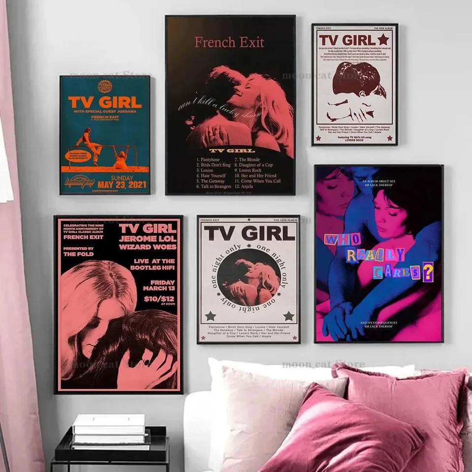 Spevák Mitski First Love TV Girl Francúzsky výstup Pop hudba Album plagát Plagras maľba Wall Picture Pictures Home Bar Cafe Decor Fans