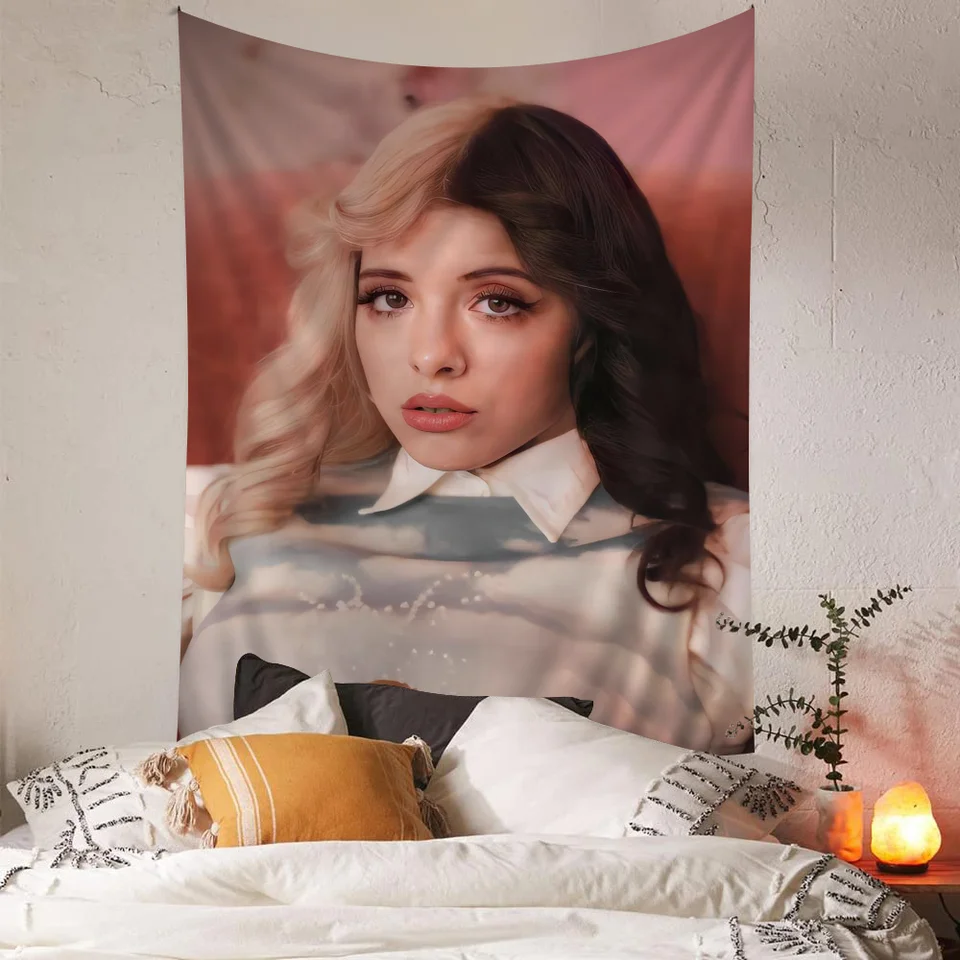 Speváčka Melanie Martinez farebná tapiséria stena zavesenie závesu tarot hippie nástenné koberce koľaj