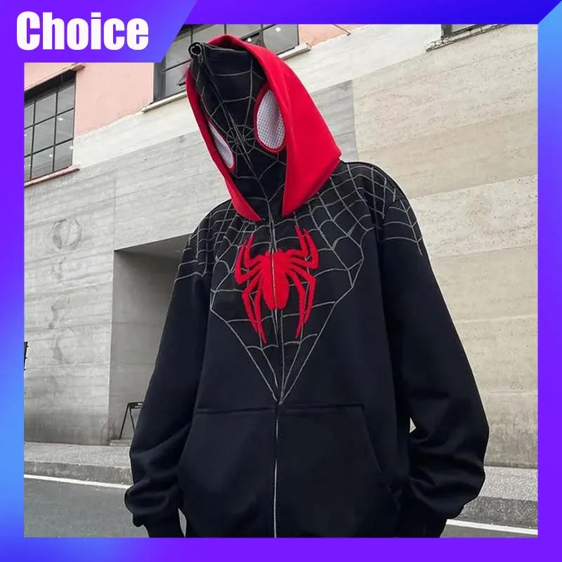 Spider Man Hoodie Y2K Street Hip-Hop Mikina neformálne móda vonkajšia voľná pohodlná tlač obliekanie Top ženy Vianoce darček