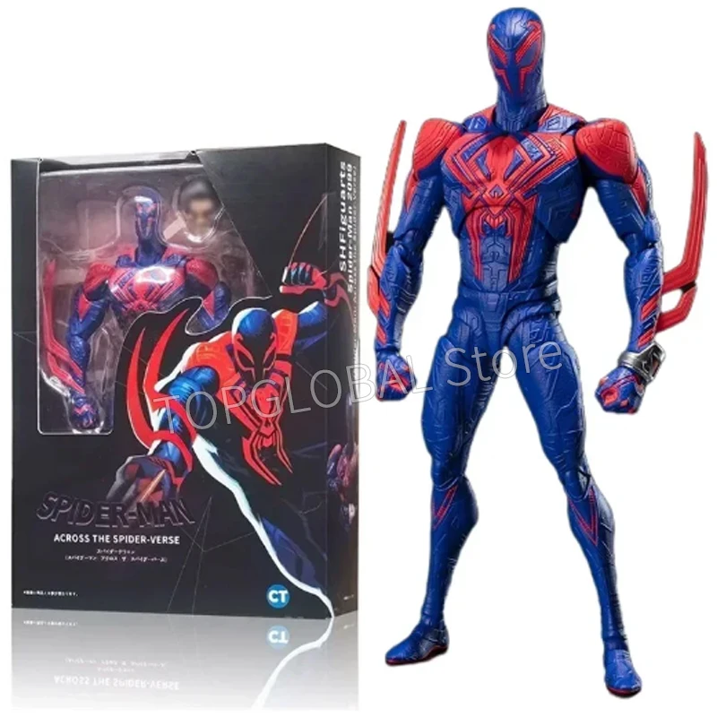 Spiderman 2099 CT Akčná postava cez vesmír SHF Miguel O'Hara Spiderman Miles Morales Gwen Stacy Action Figures Toy Gift