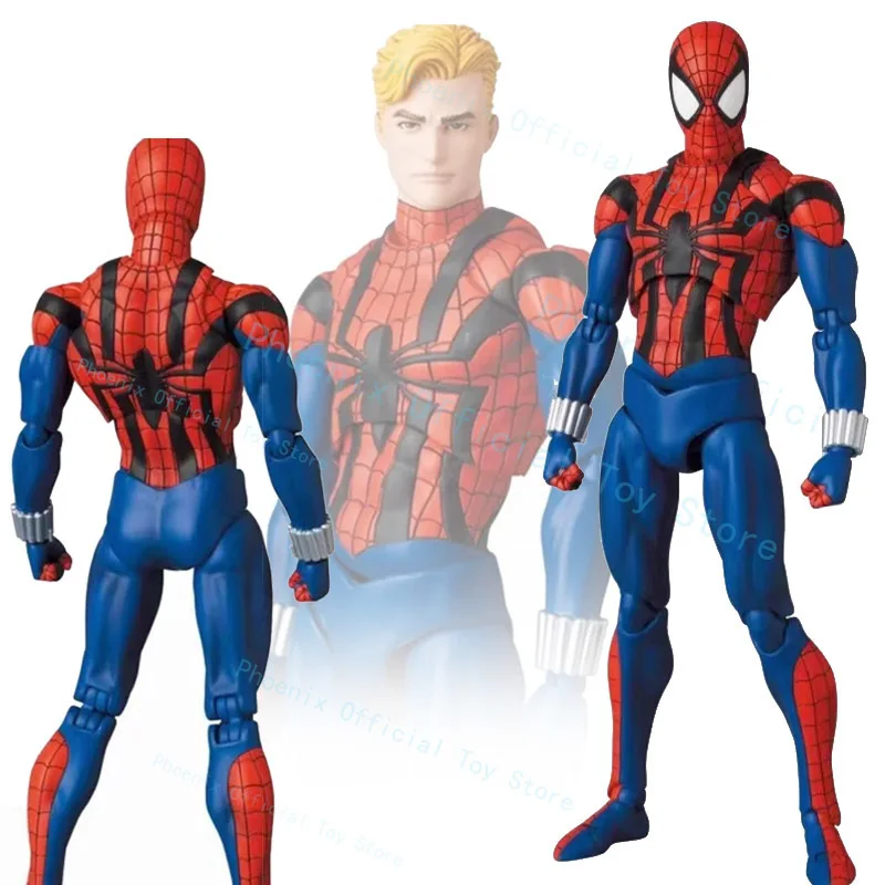 Spiderman Ben Reilly Scarlet Spider Anime Mafex 143 Spider-Man Comic Ver. Akčné figúrky Peter Parker PVC Model Toy Gift