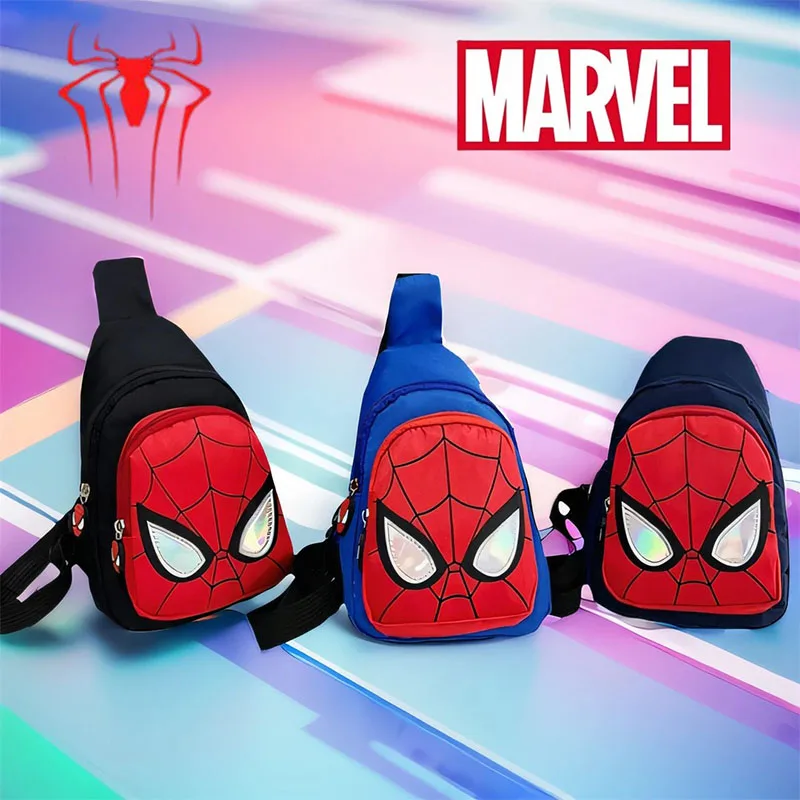 Spiderman hrudník vrecko Spider Man Crossbody Bag Spider-Man Coin Coin Consing Cestoval skladovacie puzdro Anime hračka batoh chlapec rameno tašku