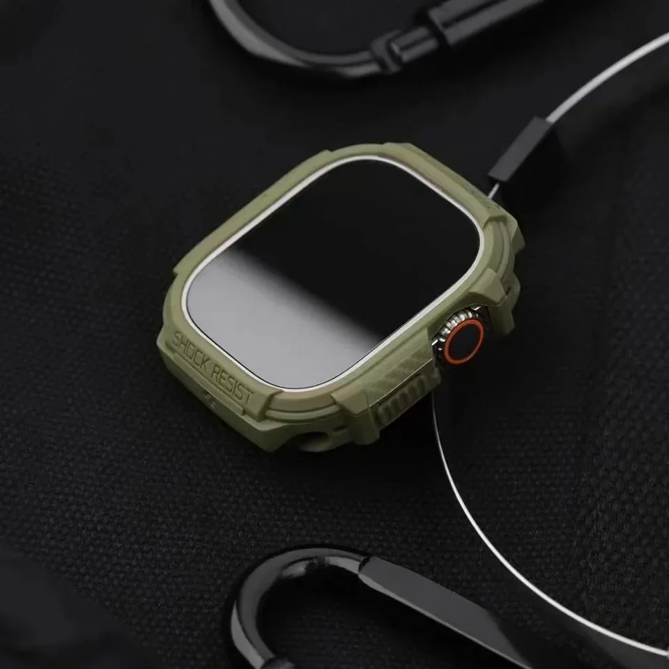 Spigen Rugged Armor 2 Gen puzdro pre Iwatch Ultra 49mm Series 7/SE/6/5/4 45 mm 41 mm ochranný puzdro pre Apple Watch TPU Soft Case Case