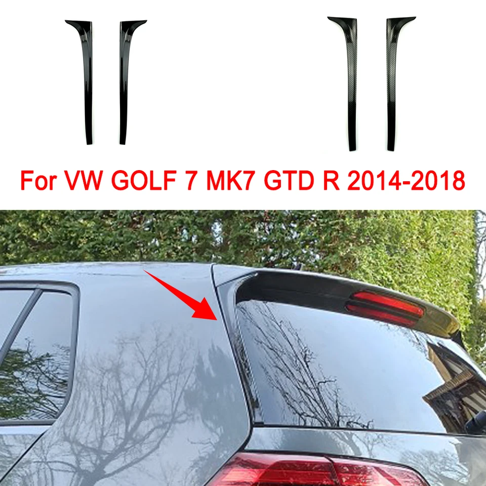 Spilo pre zadné okno pre VW Golf 7 MK7 2014-2018 Styling automobilu Carbon Fiber Black Wing Cover Orez