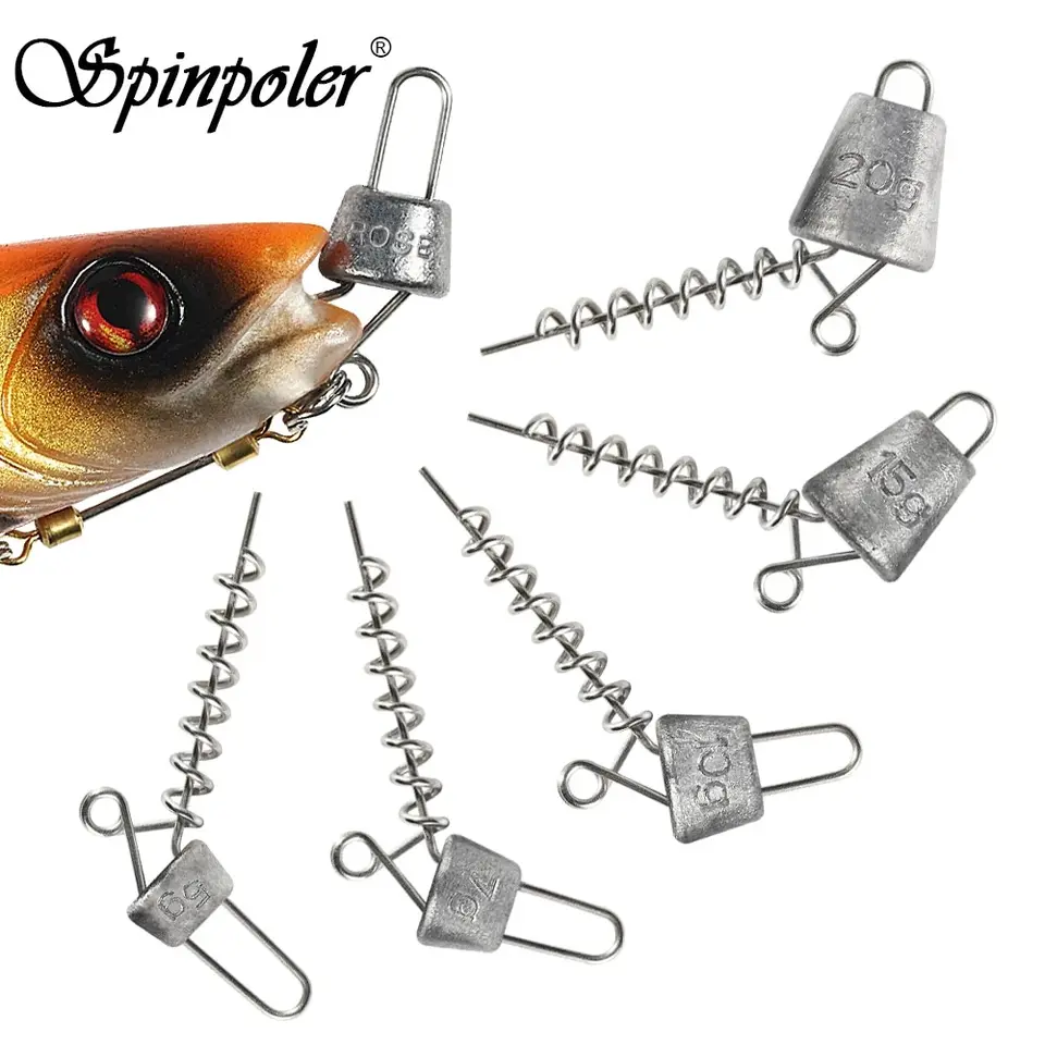 SpinPoler Multi hĺbka plytká skrutka šťuka None Rotation System 5G 10G 15G 20G olovo Softbait